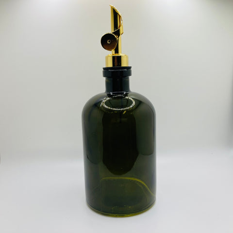 16 oz Vintage Green Bottle with Weighted Pour Spout