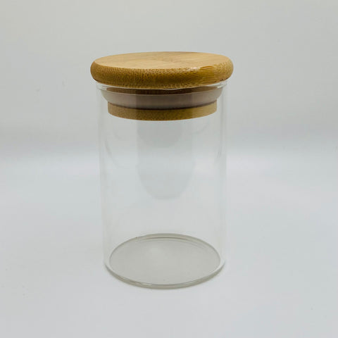 4 oz Glass Spice Jar with Bamboo Lid