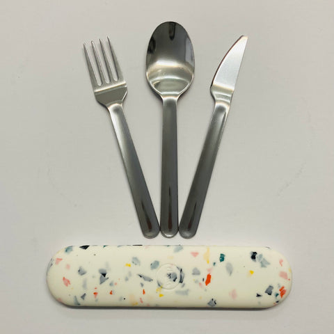 Stainless Steel Utensils Set | Silicone Carrying Case