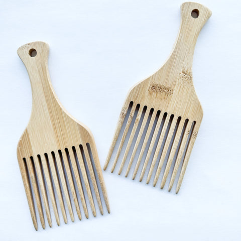 Hair Pick | Natural Bamboo