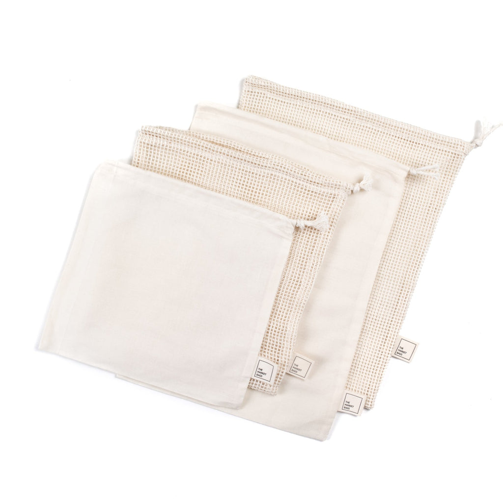 Mesh/Muslin Bag Set │ Organic Cotton